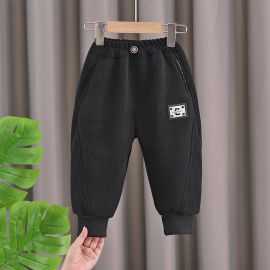 سراويل دافئة مبطنة بالفرو للأولاد