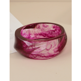 أساور من الراتنج الأكريليكي الشفاف بتموجات مائية للسيدات