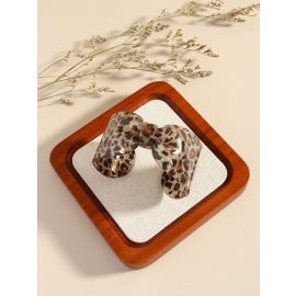 سوار مفتوح متعدد الألوان من الأكريليك بشكل فيونكة للسيدات