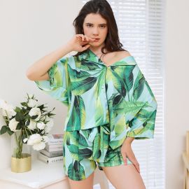 بجامة منقوشه و خفيفة بقماش ناعم فاخر للنساء