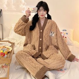 بجامات نسائي شتوي باكمام طويله