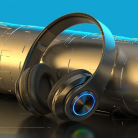 سماعة رأس لاسلكية ذات الوان مضئيه