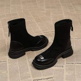 حذاء كاحل رفيع بسحاب خلفي للنساء