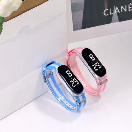 ساعة يد للاطفال رقمية بنمط سوار ، ساعه يد نمط ملون