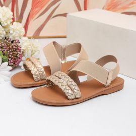 حذاء بناتي مسطح سهل الارتداء