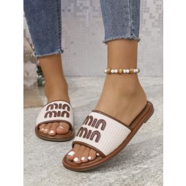 صندل نسائي مسطح من min min