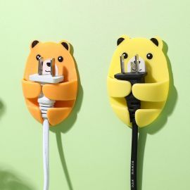 منظم كابلات ومقابس الطاقة ، حوامل متعددة الوظائف ذاتية اللصق لطيفة لتنظيم الشواحن والكابلات / 6 قطع