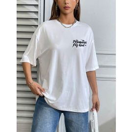 تيشيرت أنيق بخامة ناعمة وتصميم عصري يناسب الإطلالات اليومية للنساء