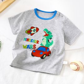 تي شيرت من القطن الخالص برسومات وشخصيات كرتونية