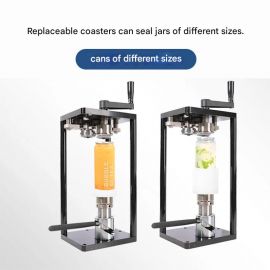 آلة تغليف علب الألمنيوم مناسبة للمشاريع المنزلية لتغليف علب العصائر او علب الكيك