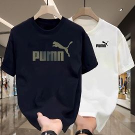 تيشيرت رياضي رجالي قطني بأكمام فصيره 