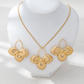 طقم اكسسوار نسائي من قطعتين بتصميم عصري