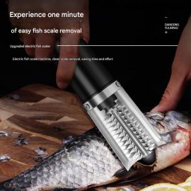 مكشطة كهربائية من الفولاذ المقاوم للصدأ لإزالة قشور السمك مقاومه للماء