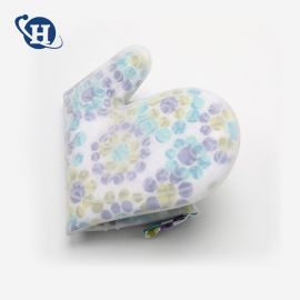 قفازات سيليكون عازلة من القطن المزهر للخبز والمطبخ مقاومة للحرارة العالية