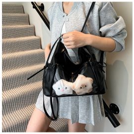 شنطه نسائي بجيب شفاف