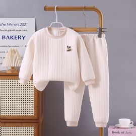 بيجامة شتوية قطنية سميكة للأطفال