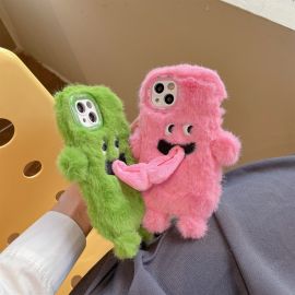 غلاف ايفون فرو على شكل شخصيات كرتونية