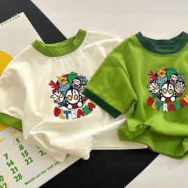 تي شيرت صيفي جديد للأطفال بأكمام قصيرة