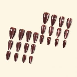 اظافر صناعية ذات أطراف متدرجة مكونه من  24 قطعة