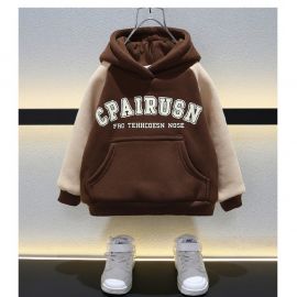 هودي عصري بقبعة مريحة وتصميم بسيط يناسب جميع الأوقات للأولاد 