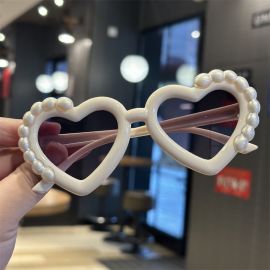 نظارات شمسية شكل قلب ولول للفتيات 