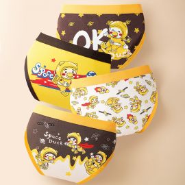 سليب داخلي من قماش القطن الطبيعي مع سبانديكس مرن / 4 قطع 