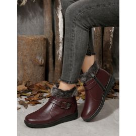 حذاء نسائي مبطنة بالصوف 