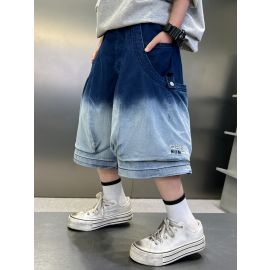 شورت ولادي واسع ممزووج بلونين