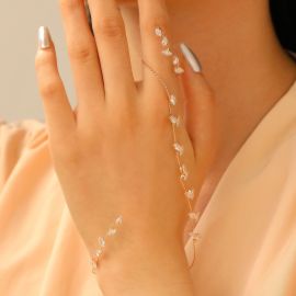 خاتم جديد من الفولاذ المقاوم للصدأ مرصع بالزركون للنساء