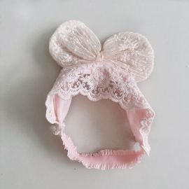 عصابة شعر بمطاط ودانتيل ناعم للفتيات الرضع 