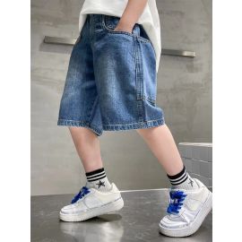 شورت جينز ولادي بجيوب خارجيه