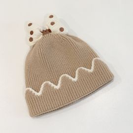 قبعة شتوية سميكة بمرونة كبيرة ومحيط 46-50 سم للأطفال الفتيات