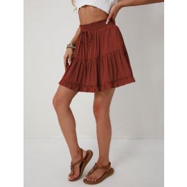 تنوره نسائي قصيره مصممه بطبقات 