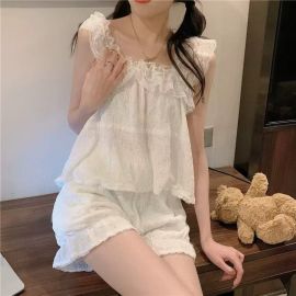 بيجامة مثيرة نسائية صيفية من القطن المنفوخ