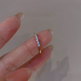 خاتم حب مفتوح مكون من قطعتين بتصميم أنيق فاخر 