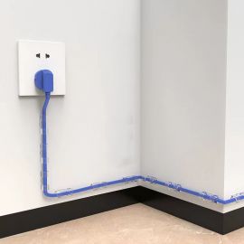 علبة حامل كابل الشبكة، منظم كابلات بدون ثقب بلاستيكي متين  يتكون من 16 / 20 قطعة 