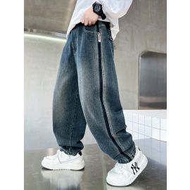 بنلطون ولادي باللون الازرق الغامق