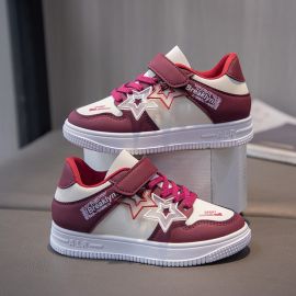 حذاء رياضي عصري مسطح بشريط لاصق للفتيات 