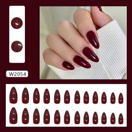 أظافر صناعية أنيقة قابلة للفصل 24 قطعة