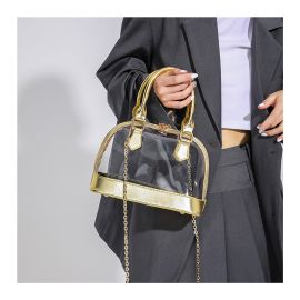 شنطة نسائي شفاف بتصميم كاجوال