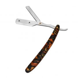 ماكينة حلاقة كلاسيكية يدوية فولاذية بمقبض اكريليكي للرجال