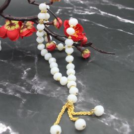 33 حبة مسبحة يد من زجاج الكريستالية