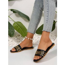 صندل نسائي مسطح