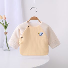 بلوزة دافئة للأطفال بنصف ظهر ورباط جانبي