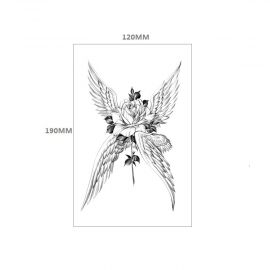 وشم مؤقت بتفاصيل دقيقة وطابع جرئ للسيدات / 4 قطع 