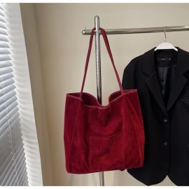 شنطة كتف نسائي مع خانه خارجيه 