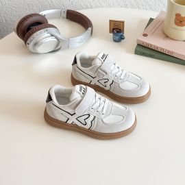 حذاء رياضي قماشي بناتي برباط وشريط لاصق مريح للإستخدام اليومي