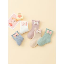 جوارب الشتاء مبطنة بالصوف للفتيات الرضع / قطعتين