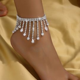 أساور الكاحل  المصنوعة من الزركون إكسسوارات نسائية عصرية