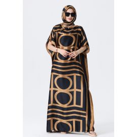 جلابيات نسائية بتصميم الذي يمزج بين التراث والحداثة مع وشاح صغير